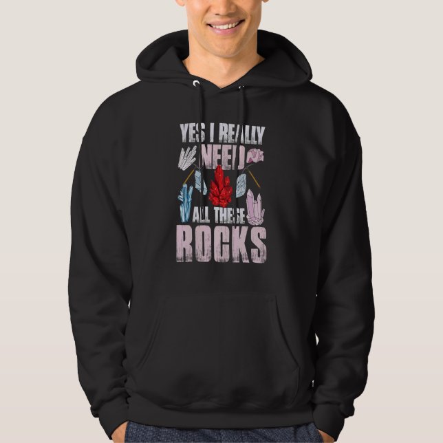 Veste À Capuche Géologue Géode Hunter Géologie Rocher minéral (Devant)