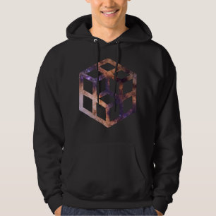 Veste À Capuche Géométrie Astrométrique de la grille du cube spati
