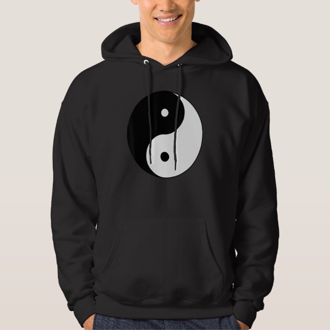 Veste À Capuche Géométrie sacrée Yin Yang (Devant)