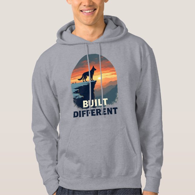 Veste À Capuche German Shepherd Built Different Graphic Hoodie (Devant)
