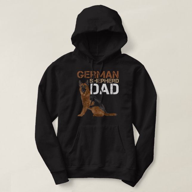 Veste À Capuche German Shepherd Dad Owner Shepard German Dog Lover (Design devant)