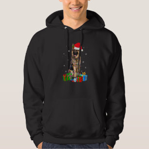 Veste À Capuche German Shepherd Dog Tree Christmas Sweater Xmas Do