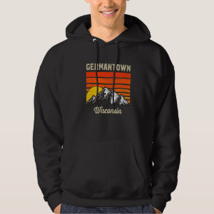 Veste À Capuche Germantown Wisconsin Retro City State Usa