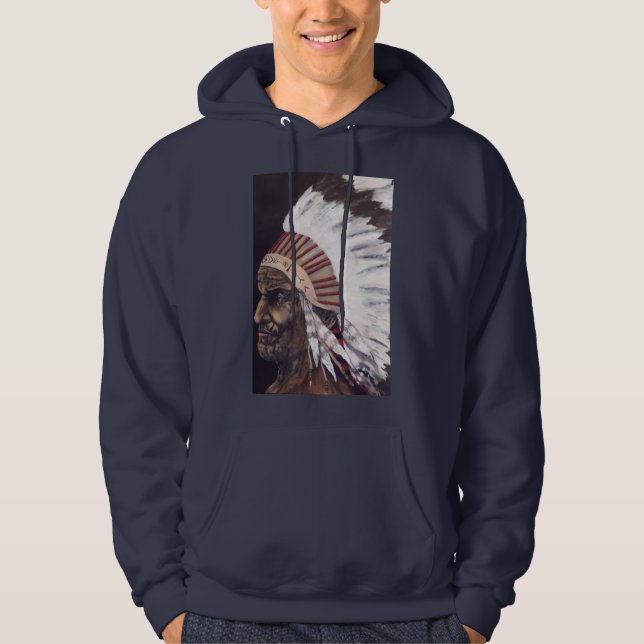 Veste À Capuche Geronimo (Guerrier de Ruidoso) (Devant)
