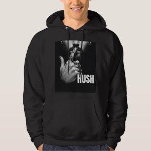Veste À Capuche Geste de l'homme moderne faisant chut Graphique HU