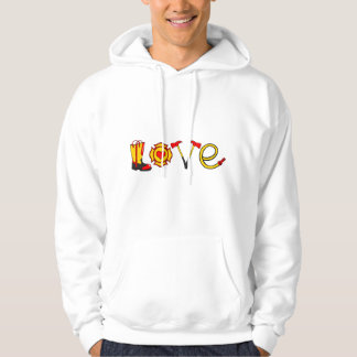 Veste À Capuche Gif Pompiers Feu Sauvetage Camion de pompier Amour