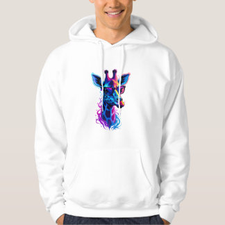 Veste À Capuche Girafe Portant des lunettes de soleil Psychedéliqu
