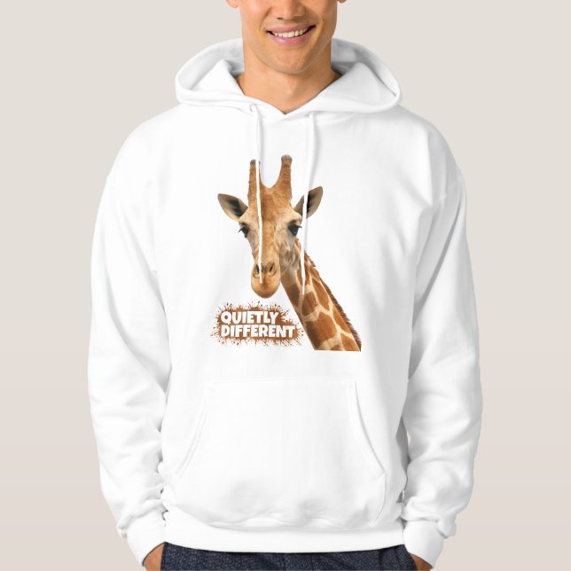 Veste À Capuche Giraffe Au Calme Différent - Giraffe Art (Devant)
