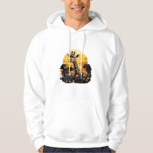 Veste À Capuche Giraffe Coucher de soleil Animal floral Art Savann