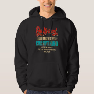 Veste À Capuche Girlfriend connaît tout Femmes Fête des Mères Vi