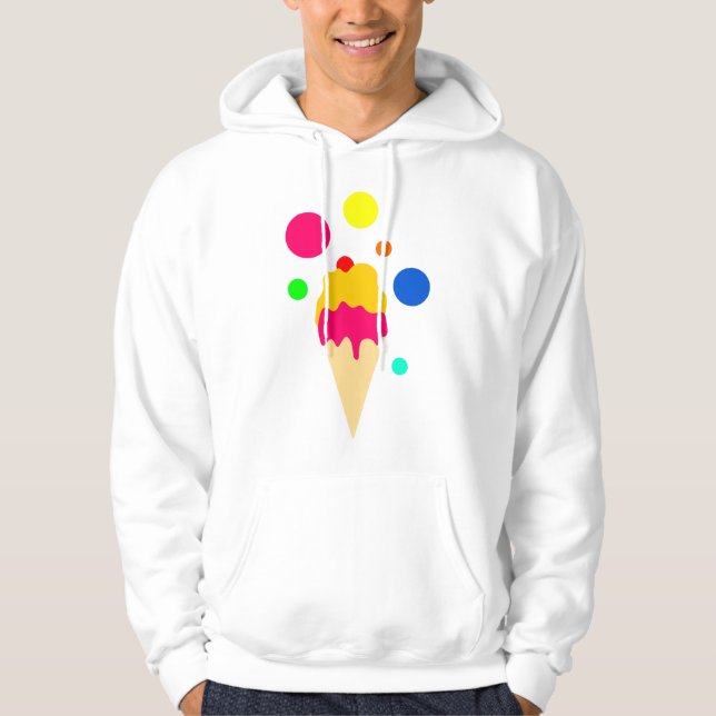 Veste À Capuche glace colorée (Devant)