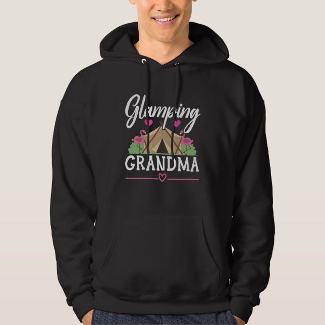 Veste À Capuche Glamping Grandma Grandmother Granny Grandparents D (Devant)