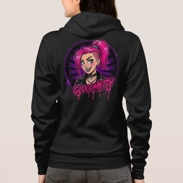 Veste À Capuche Gloomkitty fermeture éclair (Dos)