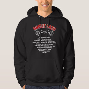 Veste À Capuche Goalie Oath Hockey sur glace Goalie Prière Cadeau