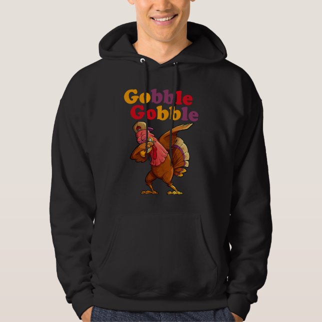 Veste À Capuche Gobble Funny Thanksgiving Day Apparel For Men Wome (Devant)