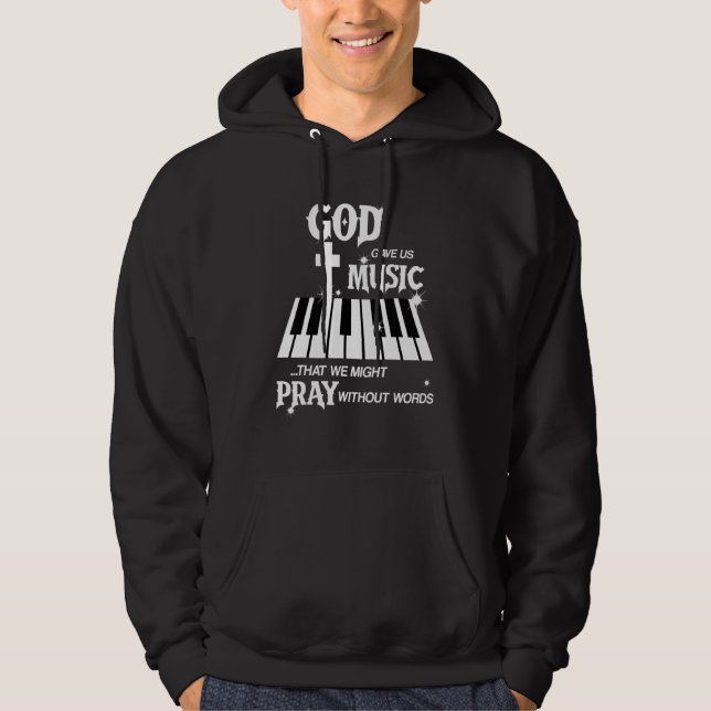 Veste À Capuche God Gave Us Music That We Might Pray Without Words (Devant)