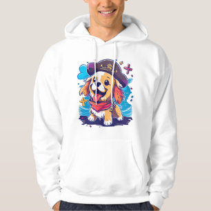Veste À Capuche Golden Retriever Chien Pirate