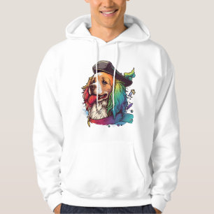 Veste À Capuche Golden Retriever Chien Pirate