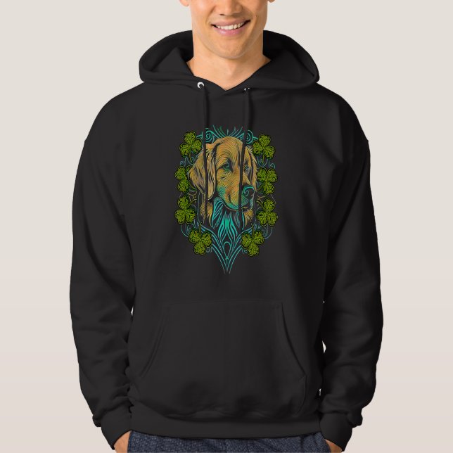 Veste À Capuche Golden Retriever Face Head Mandala Irish C St Patr (Devant)