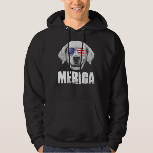 Veste À Capuche Golden Retriever Goldie Dog USA American Flag US P