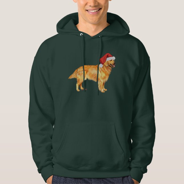 Veste À Capuche Golden Retriever Noël (Devant)