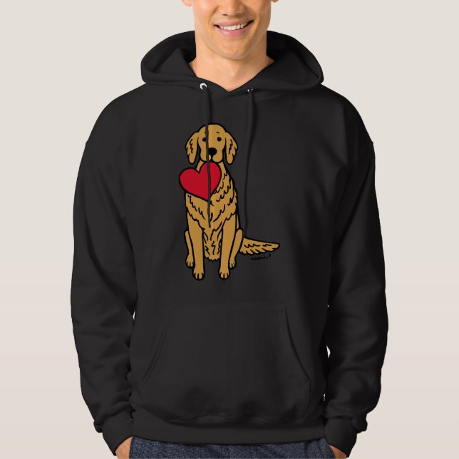 Veste À Capuche Golden Retriever Red Heart (Devant)