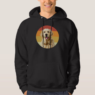 Veste À Capuche Golden Retriever Vintage Retro Face Chien