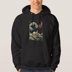Veste À Capuche Goldendoodle Japonais Kanagawa Vague  Chien de Sur