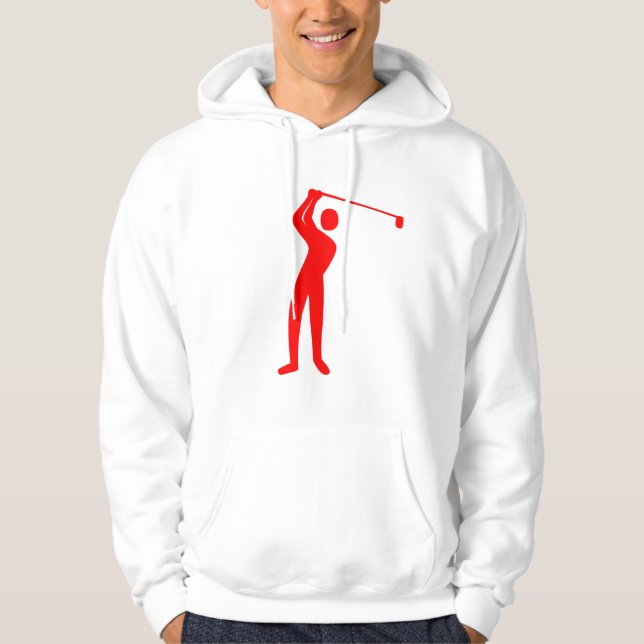 Veste À Capuche Golf - Rouge (Devant)