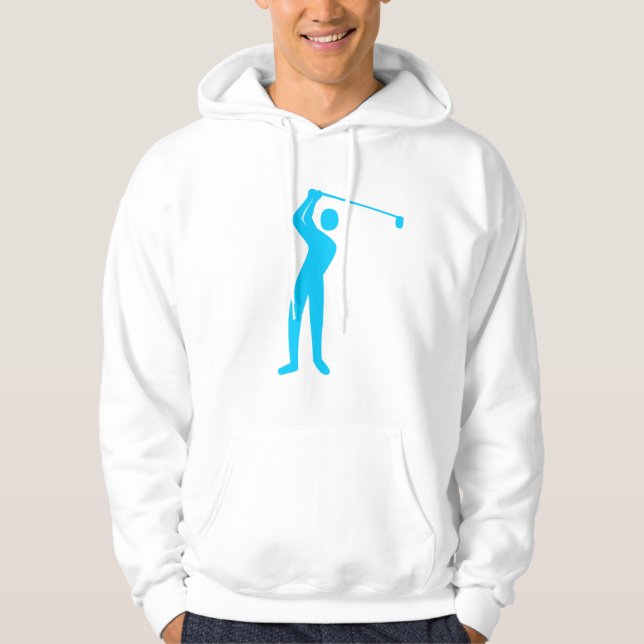 Veste À Capuche Golf - Sky Blue (Devant)