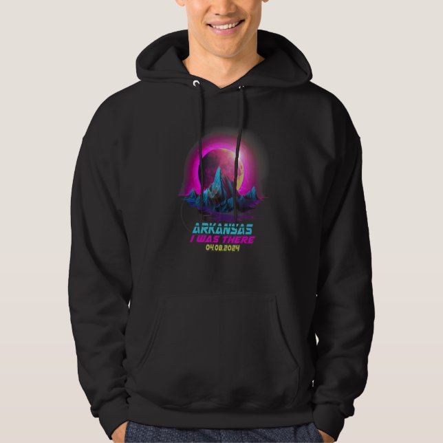 Veste À Capuche Goth Pastel Vaporwave Éclipse Solaire Totale 2024  (Devant)