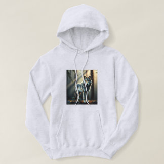 Veste À Capuche Gothic Wolf Moonlight Oil Painting Hoodie 