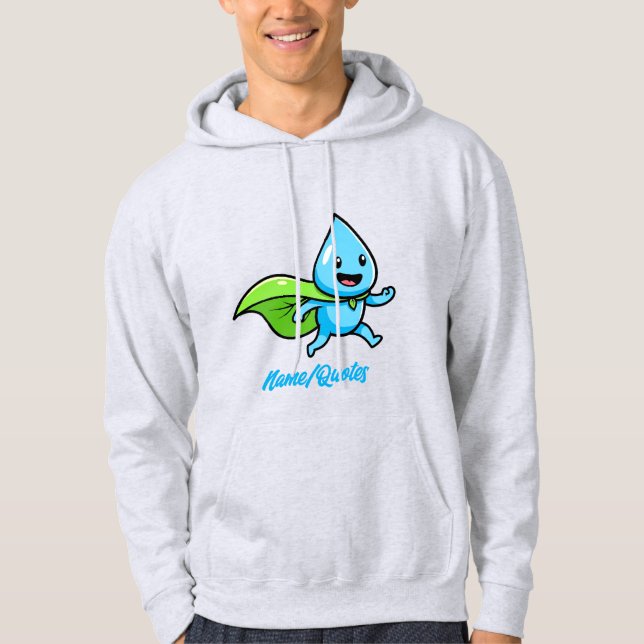Veste À Capuche Goutte d'Eau Style de Vie Vert Personnage (Devant)