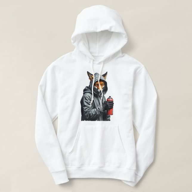 Veste À Capuche Graffiti Fox Mascot (Design devant)