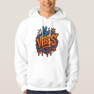Veste À Capuche Graffiti Gras "Vibes" Art de rue