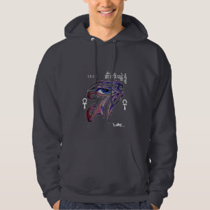 VESTE À CAPUCHE GRAFFITI SPIRITUEL DE DMT - RA ANKH OM MANI DE