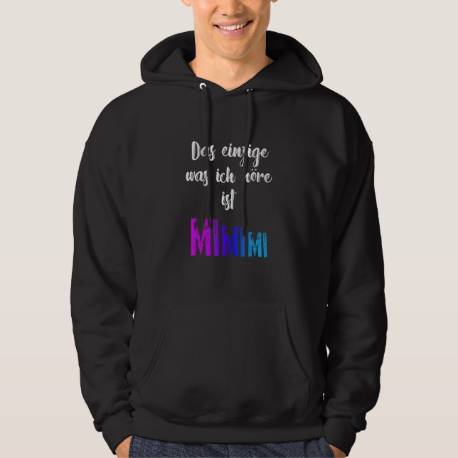 Veste À Capuche Grammar Meckern Le Seul Mimimi (Devant)