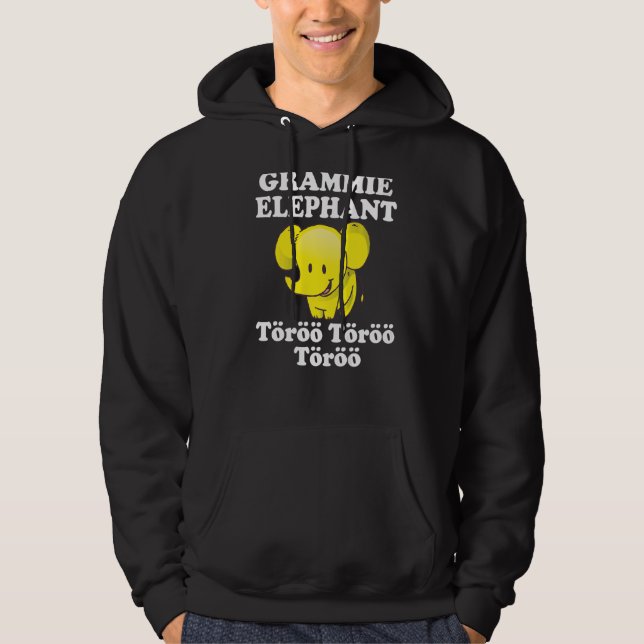 Veste À Capuche Grammie Elephant Töröö Cute cirque Eléphants Afrik (Devant)