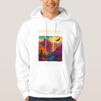 Veste À Capuche GRAND CANYON - Œuvre d'art peinte vintage