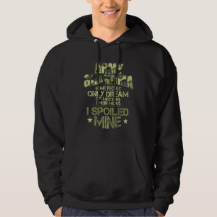 Veste À Capuche Grand-Mère De L'Armée Pour Une Fière Grand-Mère Mi