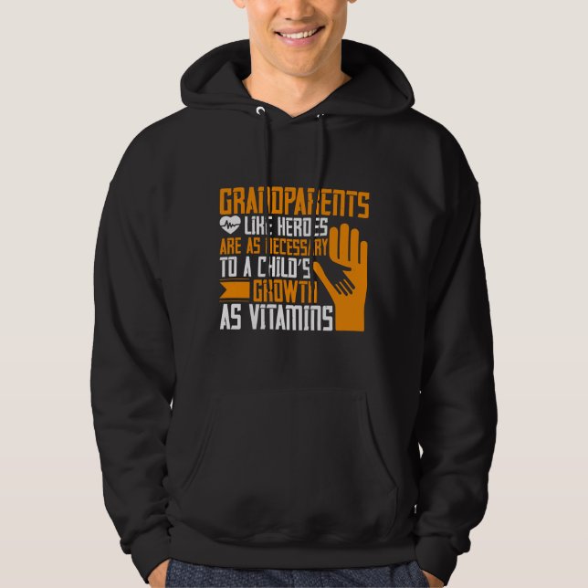 Veste À Capuche Grand-mère - Grands-parents comme héros (Devant)