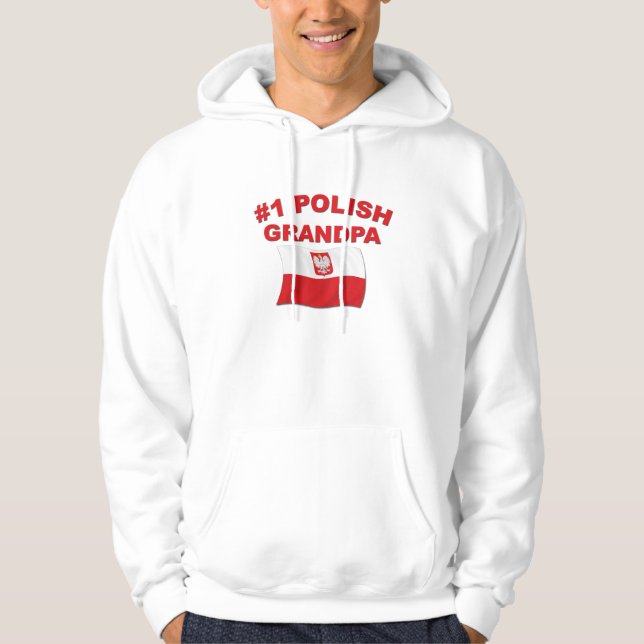 Veste À Capuche Grand-papa #1 polonais (Devant)