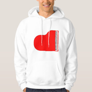 Veste À Capuche Grand Piano rouge