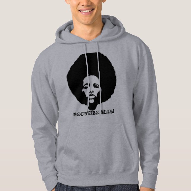 Veste À Capuche grand tee - shirt afro (Devant)