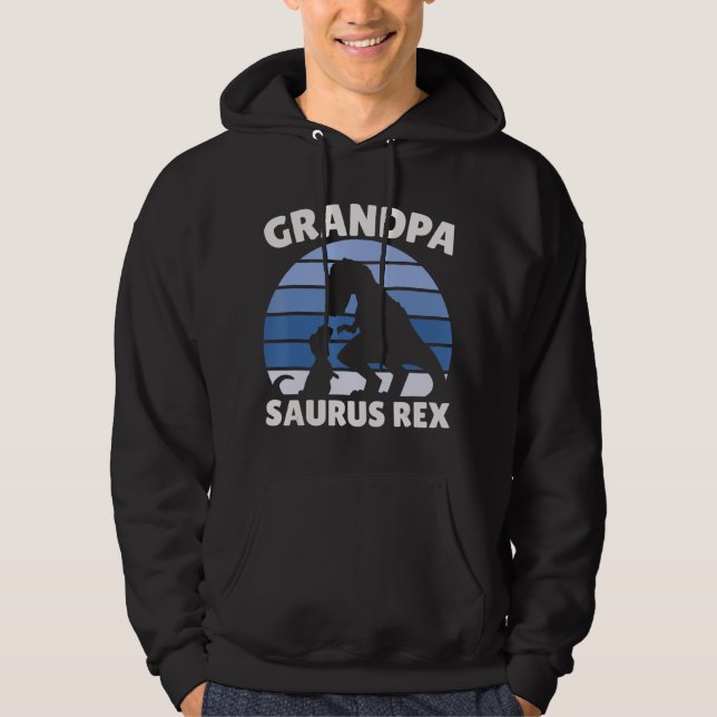Veste À Capuche Grandpa Saurus Rex Avec Dinosaure (Devant)