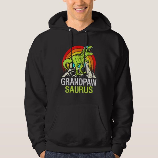 Veste À Capuche Grandpawsaurus Dinosaur Grandpa Saurus Fa (Devant)