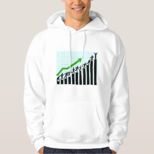Veste À Capuche Graphique à barres de progression de réussite de c