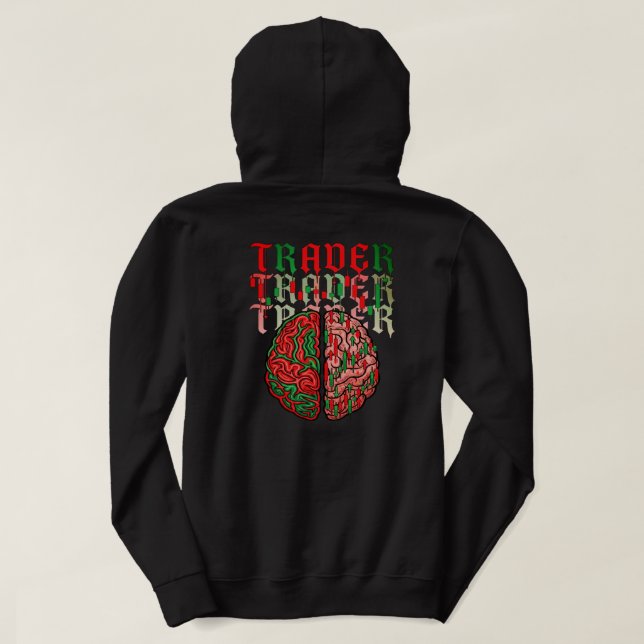 Veste À Capuche Graphique de l'anatomie du cerveau de la psycholog (Design dos)