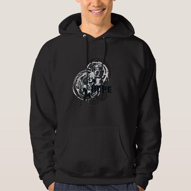 Veste À Capuche Graphique de lanterne bleue 4 (Devant)