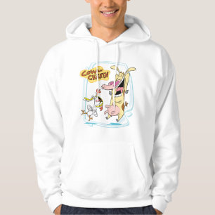 Veste À Capuche Graphique de rire de vache et de poulet